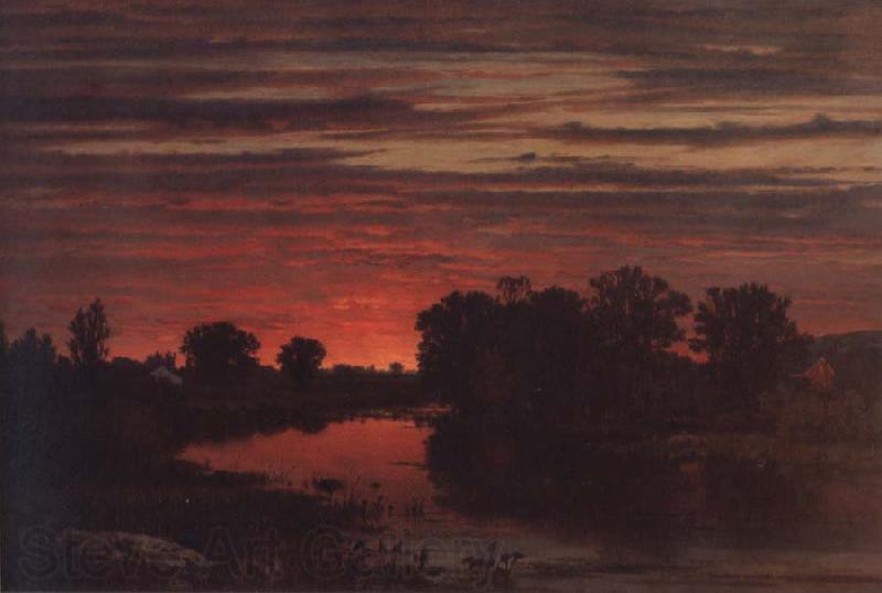 George Inness Dark France oil painting art